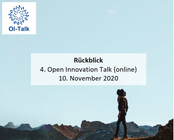 Rückblick: 4. Open Innovation Talk (online) am 10. November 2020